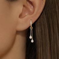 Aurelle Swing– Pear Diamond Earrings Charm