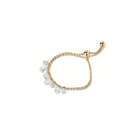 Celeste Arc – Pear Shaped Diamond Ring Adjustable
