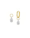 Nova Drop – Pear Drilled Diamond Earring
