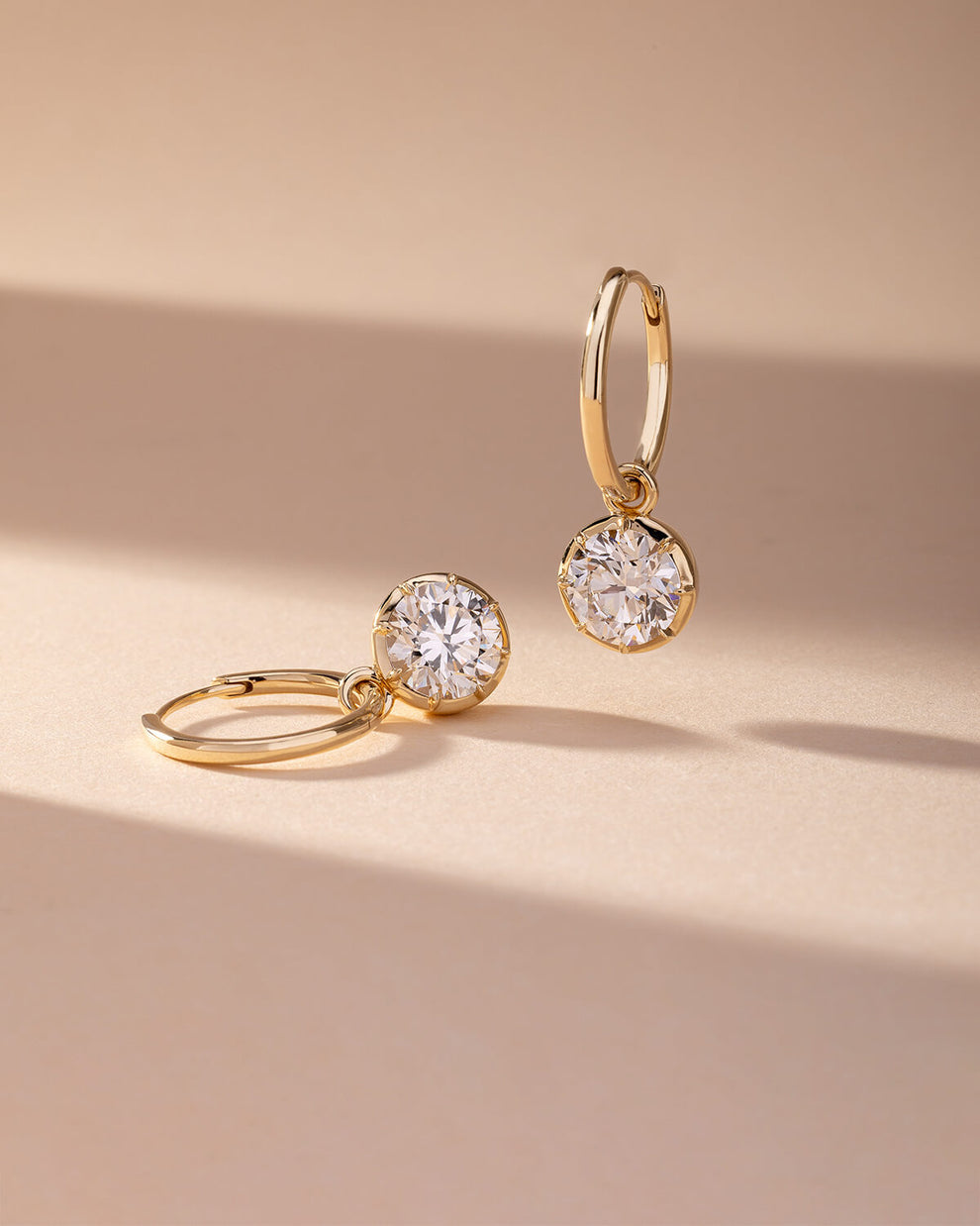 Debbie Multi-Cut Diamond Hoop Earrings