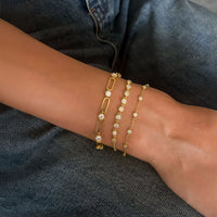 Celeste Link – Openwork Diamond Bracelet