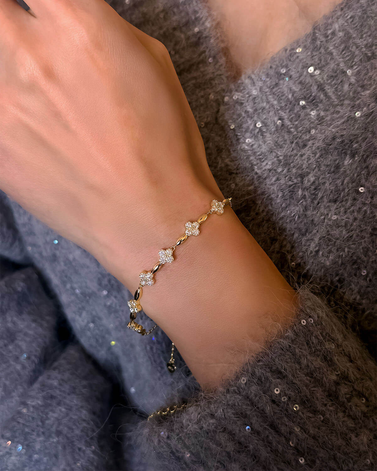 Lucky Charm – Clover&Leaf Bracelet