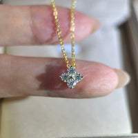 Ivy Spark – Four Stone Lucky Clover Necklace