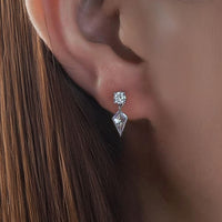 Astra Drift – Shield Drop Earrings