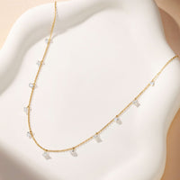 Elysia Diamond Station Necklace