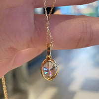 Olea Shine – Bezel Lab Diamond Necklace Pendant