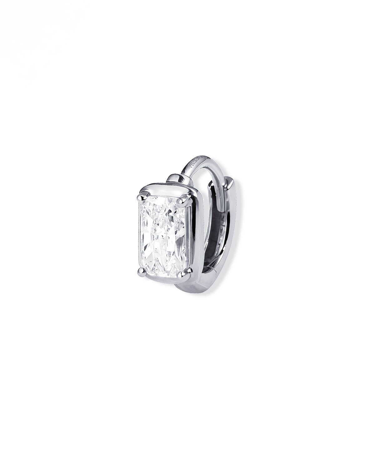 Dual Gleam – Pear & Radiant Diamond Huggie Earrings