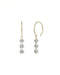 Serein Trio – Three Drilled Diamond Drop Earrings