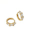 Sora Embrace – Emerald & Pear Cut Huggie Earrings