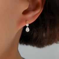 Mira Shapes – Drilled Lab Diamond Stud Earrings
