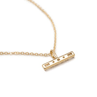 Aveline Small Diamond T Bar Necklace
