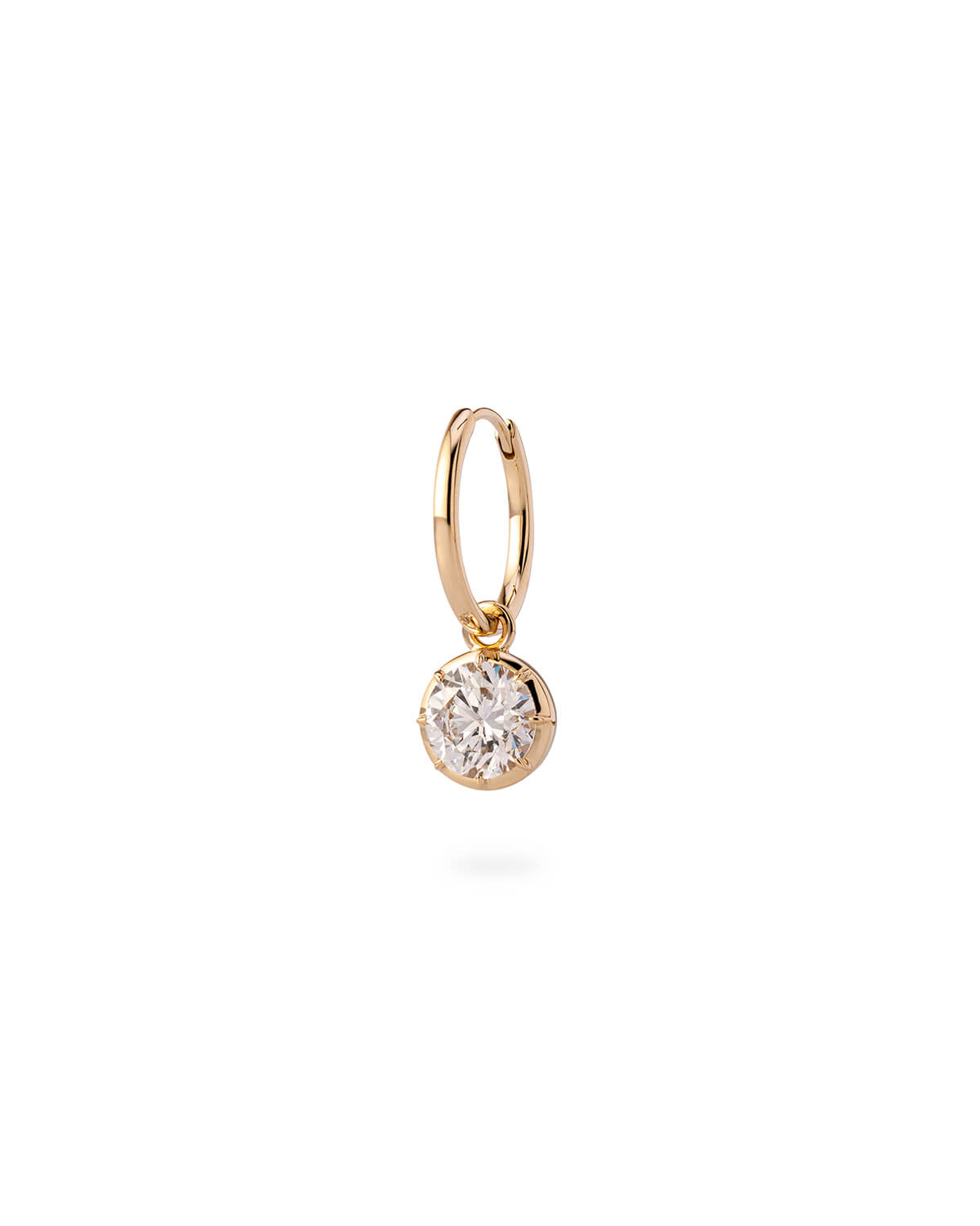 Debbie Multi-Cut Diamond Hoop Earrings