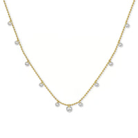 Stella Flow – 11 Diamonds Bead Necklace