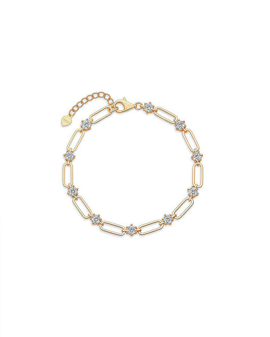 Celeste Link – Openwork Diamond Bracelet