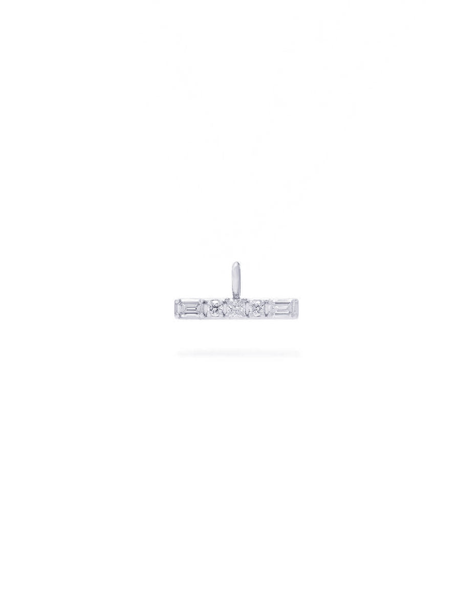 Aveline Small Diamond T Bar Necklace