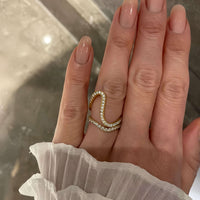 Serra Flow – Diamond Fine Waves Ring