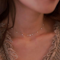 Stella Flow – 11 Diamonds Bead Necklace