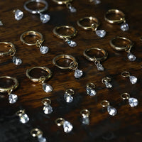 Nova Drop – Pear Drilled Diamond Earring