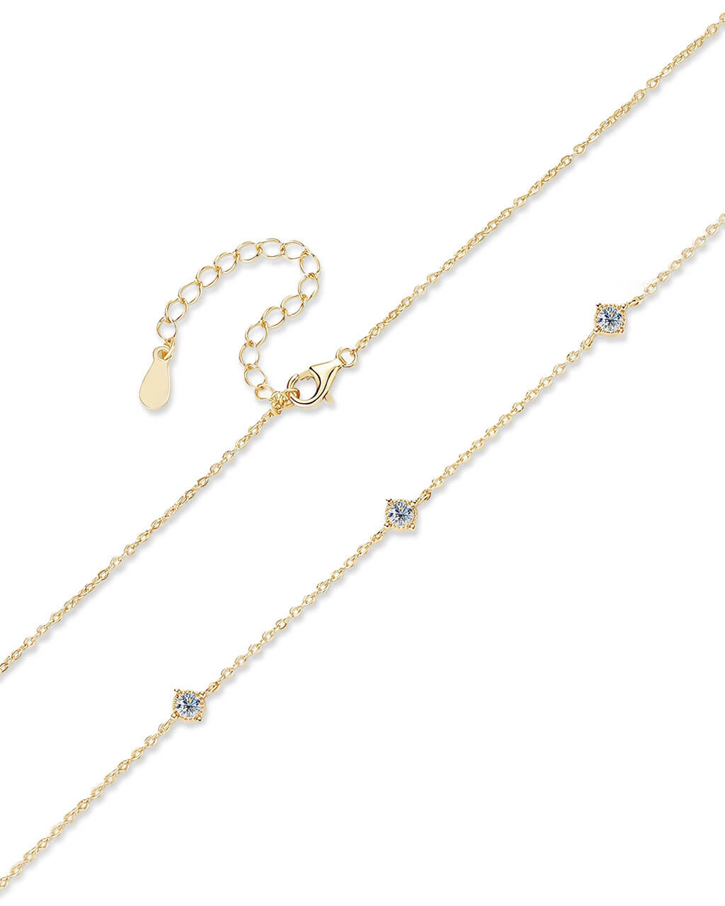 Eternal Glow - Lab Diamond Station Necklace