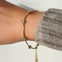 Sol Link – Bezel Diamond Bracelet