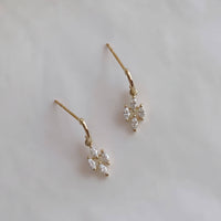 Aurelia Drop – Marquise Diamond Dangle Earrings