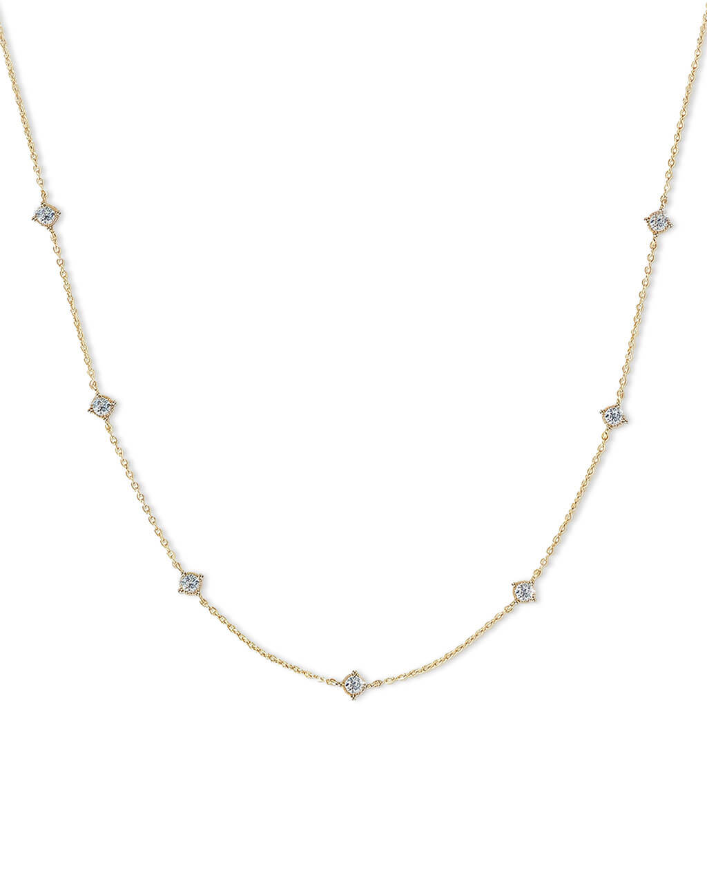 Eternal Glow - Lab Diamond Station Necklace