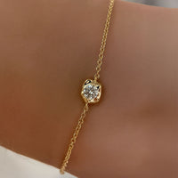Sol Bean – Petite Bezel Diamond Bracelet