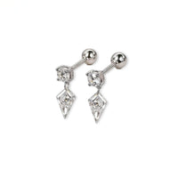 Astra Drift – Shield Drop Earrings
