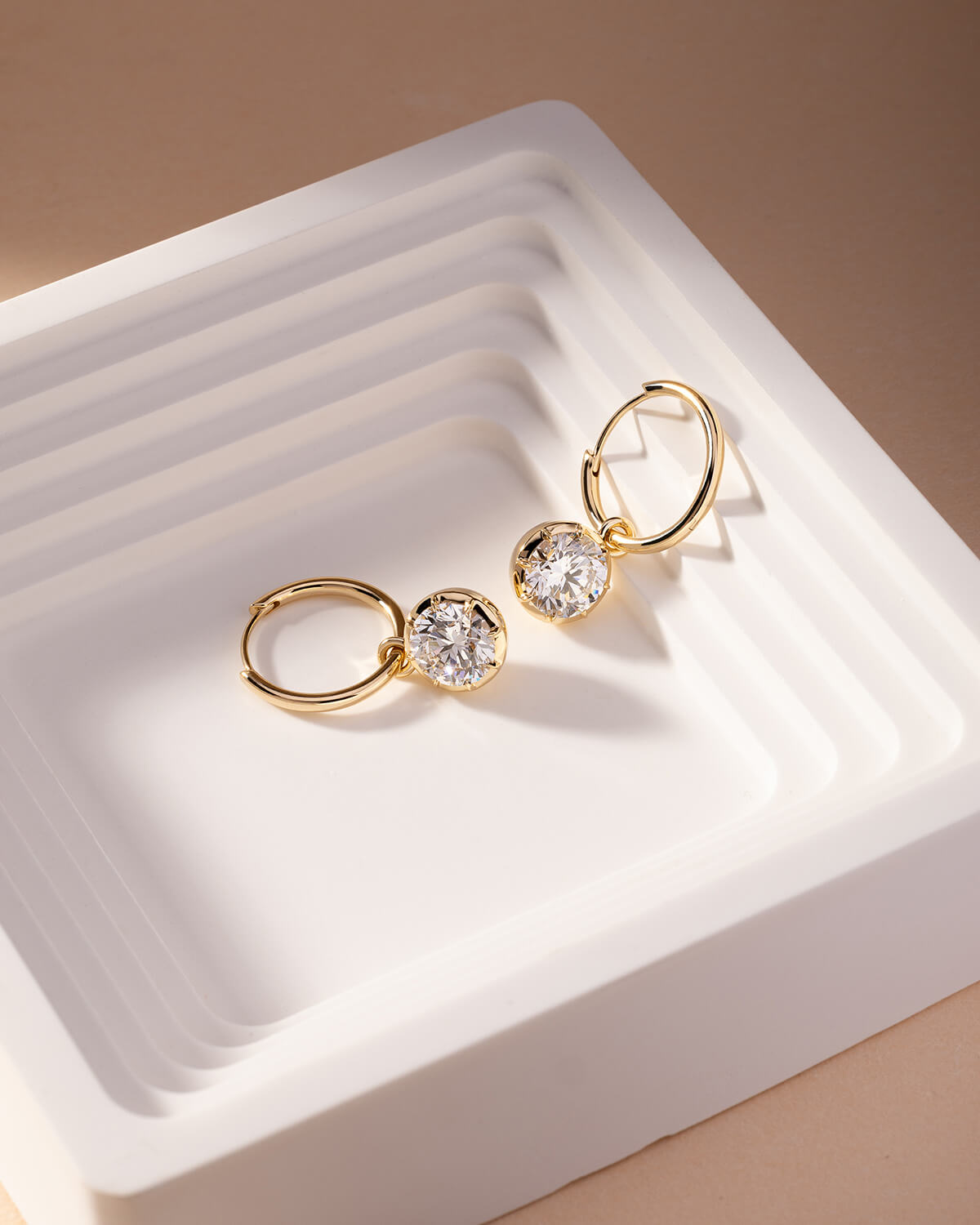 Debbie Multi-Cut Diamond Hoop Earrings