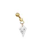 Mira Shapes – Drilled Lab Diamond Stud Earrings