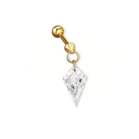 Mira Shapes – Drilled Lab Diamond Stud Earrings