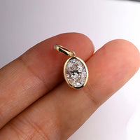 Olea Shine – Bezel Lab Diamond Necklace Pendant