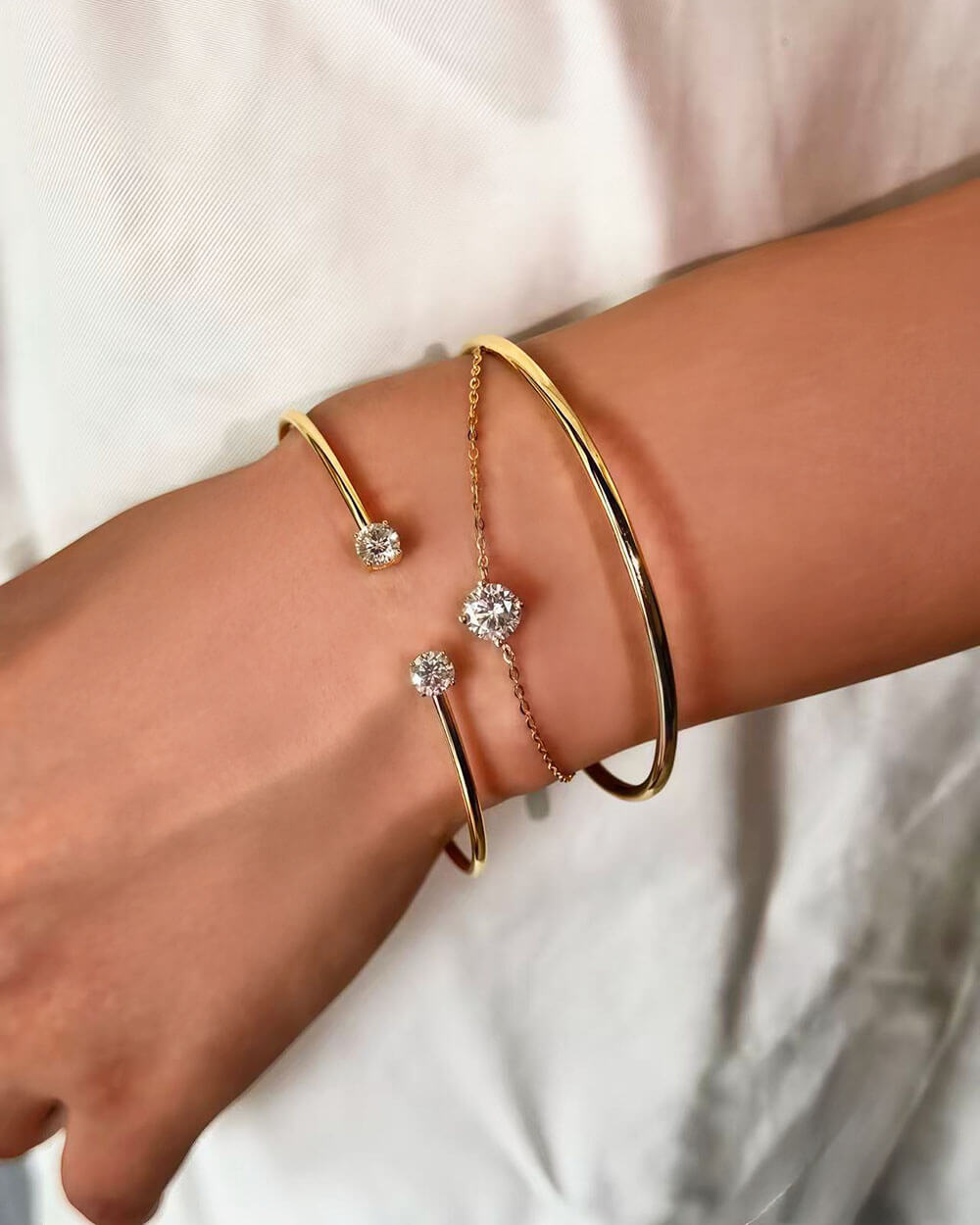 Eternal Bond – Double Layer Diamond Bracelet