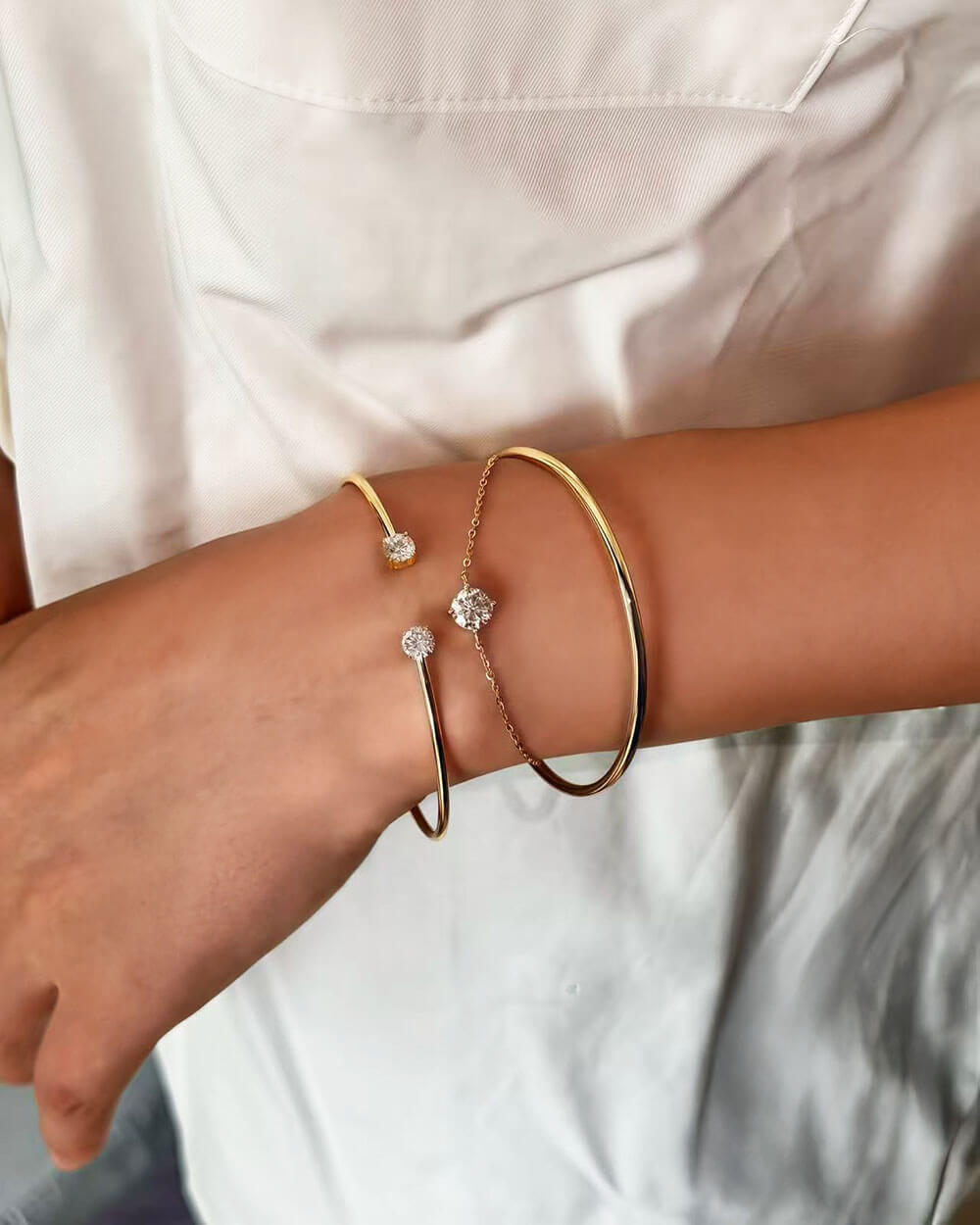 Eternal Bond – Double Layer Diamond Bracelet