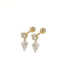Astra Drift – Shield Drop Earrings