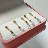 Mira Shapes – Drilled Lab Diamond Stud Earrings