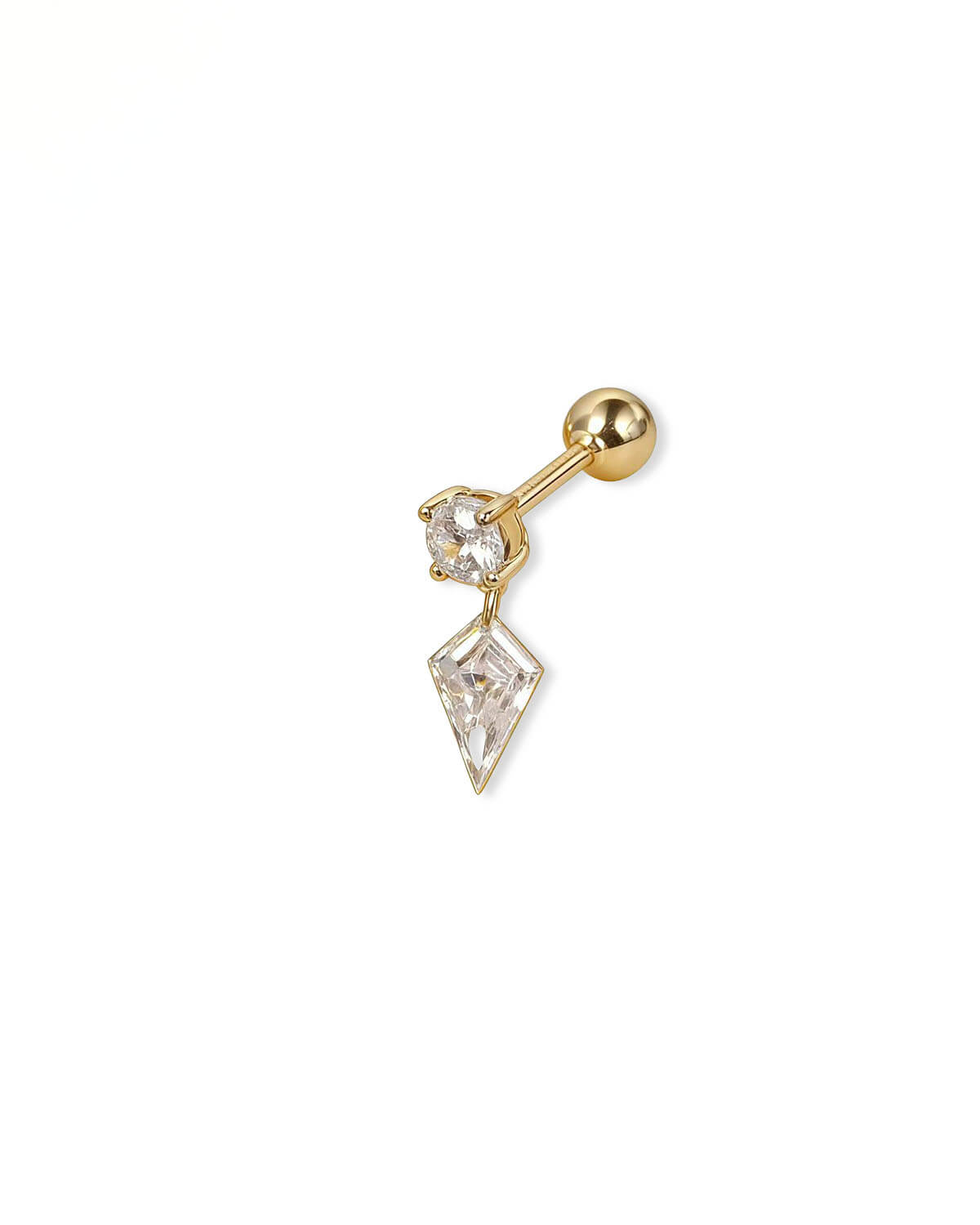 Astra Drift – Shield Drop Earrings