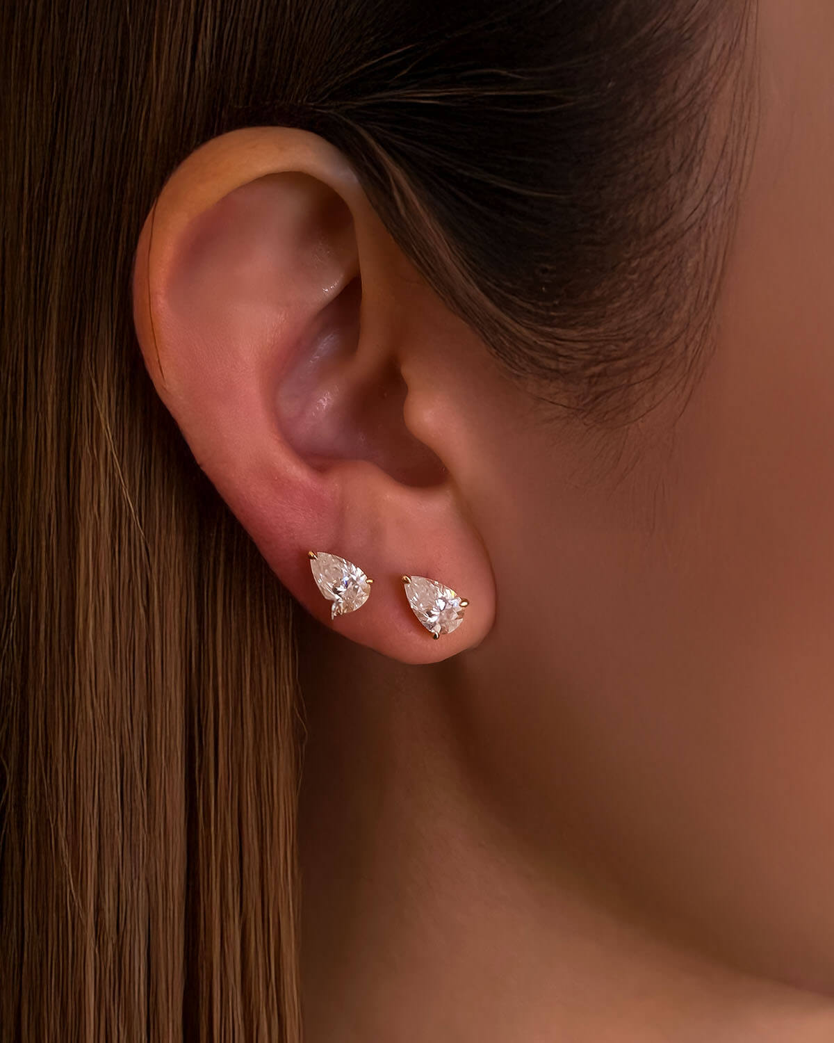 Tear Galaxy - 2ct Stud Earrings