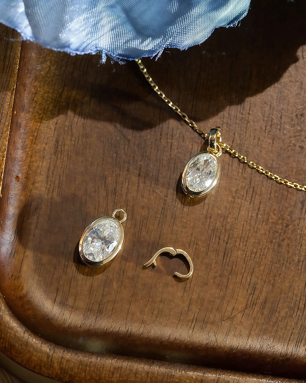Olea Shine – Bezel Lab Diamond Necklace Pendant