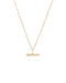 Aveline Small Diamond T Bar Necklace