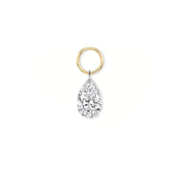 Nova Drop – Pear Drilled Diamond Earring