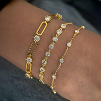 Celeste Link – Openwork Diamond Bracelet