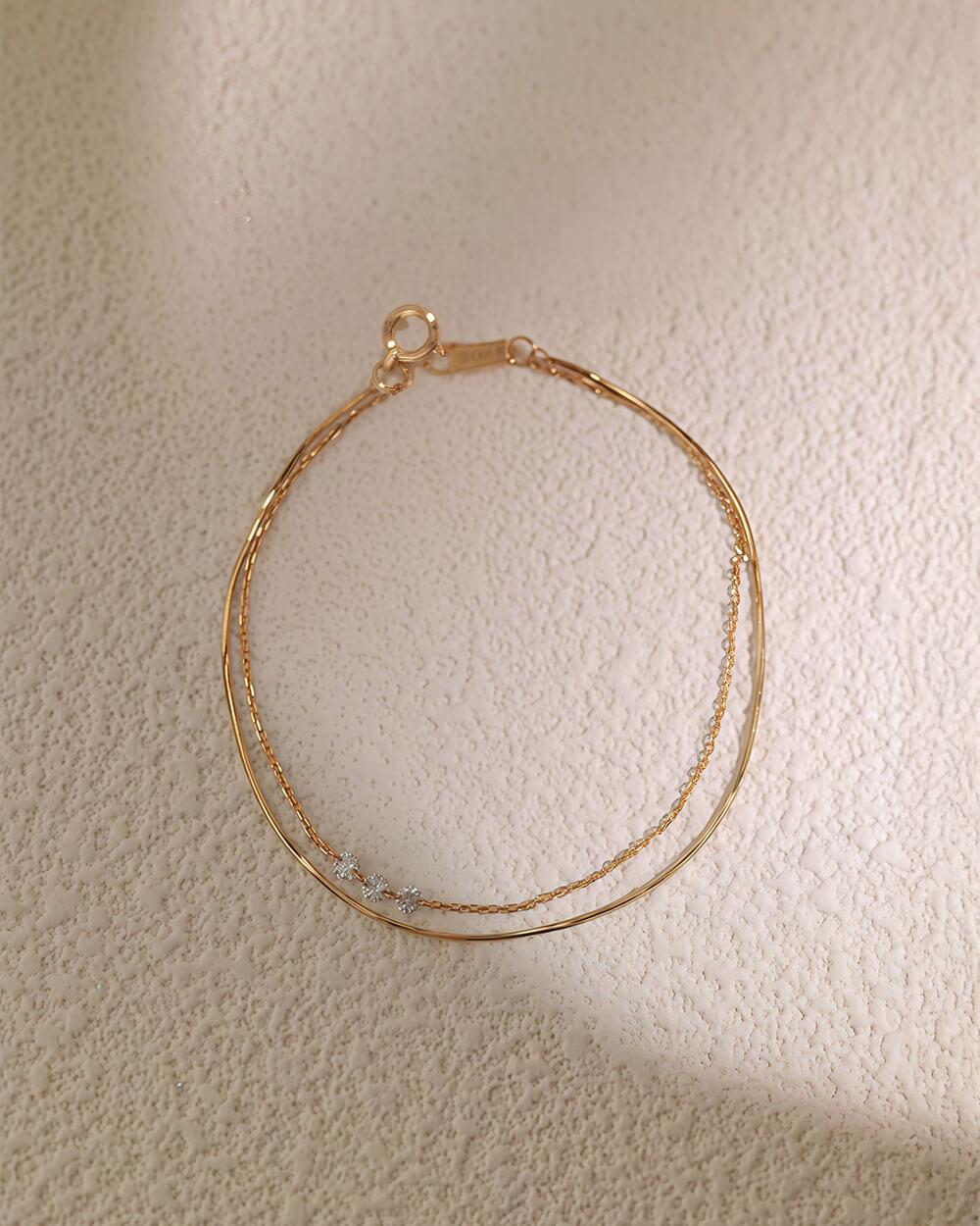 Astra Beam – Triple Diamond Layered Bracelet