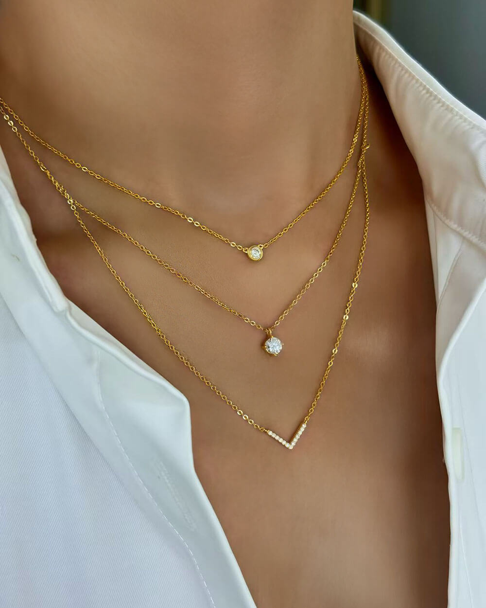 Orbit Spark - Solitaire Diamond Necklace