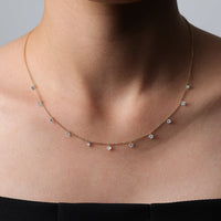 Elysia Diamond Station Necklace