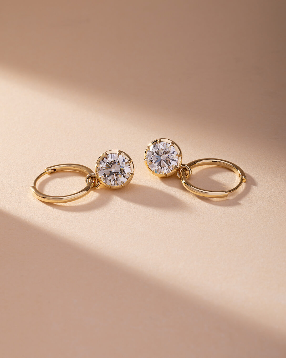 Debbie Multi-Cut Diamond Hoop Earrings