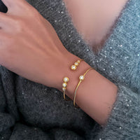 Luxe Orbit – Cuff Gold Bracelet