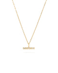 Aveline Small Diamond T Bar Necklace