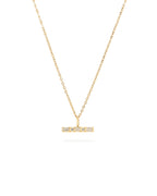 Aveline Small Diamond T Bar Necklace