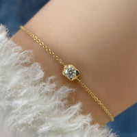 Sol Bean – Petite Bezel Diamond Bracelet